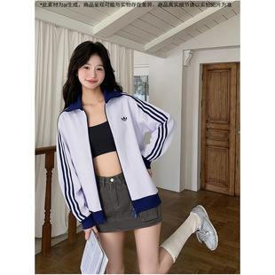 阿迪达斯官方正品三叶草外套女装2026新款运动服跑步健身夹克上衣