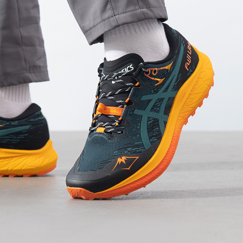 ASICS亚瑟士Fuji Lite 5缓震越野跑鞋男2025新款运动鞋轻便跑步鞋