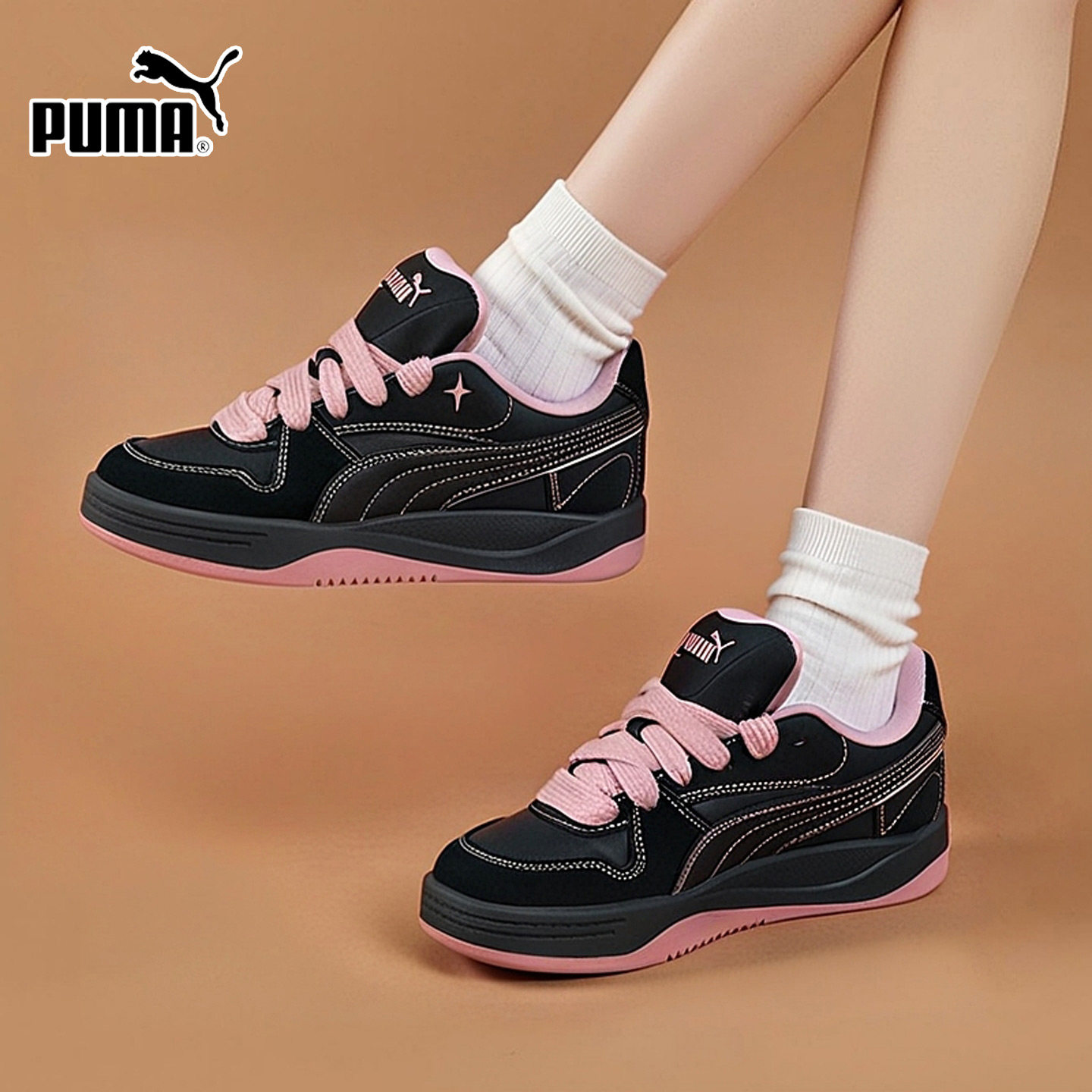 Puma彪马面包鞋板鞋女鞋2026春季新款厚底运动鞋低帮休闲鞋402614,运动鞋new,运动休闲鞋,淘宝优惠券,粉丝福利购,淘宝优惠卷