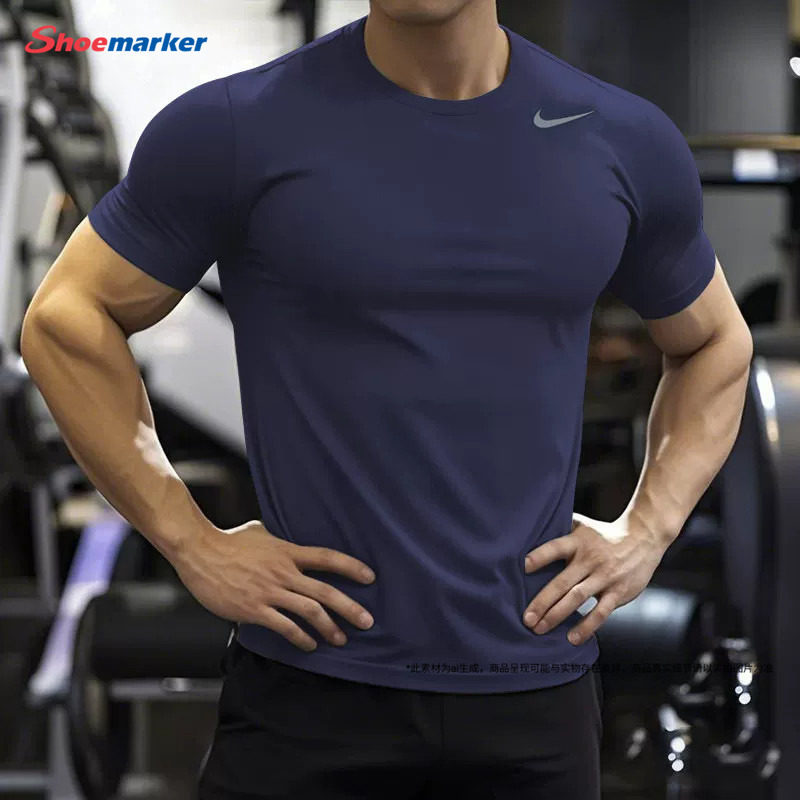 NIKE耐克短袖T恤男夏季新款男士健身训练服跑步半袖运动服速干衣