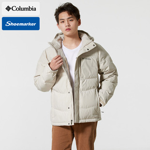 哥伦比亚男子户外热能保暖连帽羽绒服2025新款运动面包服XE3760