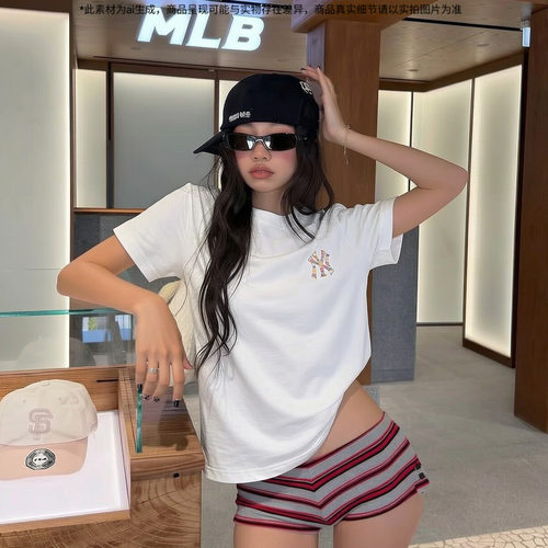 MLB短袖T恤男装女装2026春季新款运动休闲时尚透气半袖3ATSB1463
