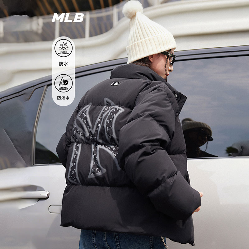 MLB鹅绒羽绒服男装女装2025新款冬季时尚纽约洋基老花大LOGO外套