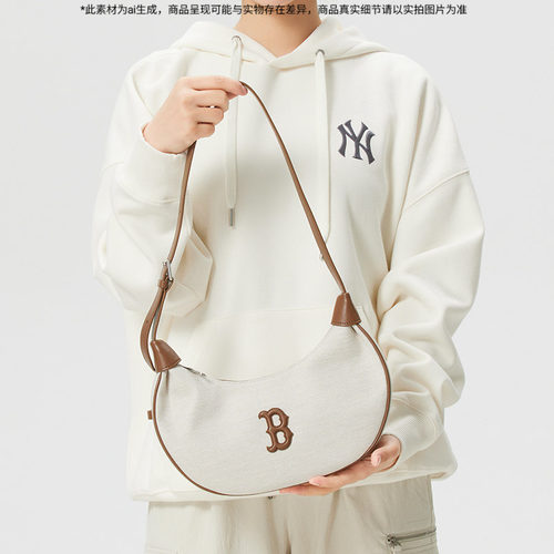 MLB美职棒男女包2026春季新款休闲单肩背包旅行运动拎包3ABQB016N