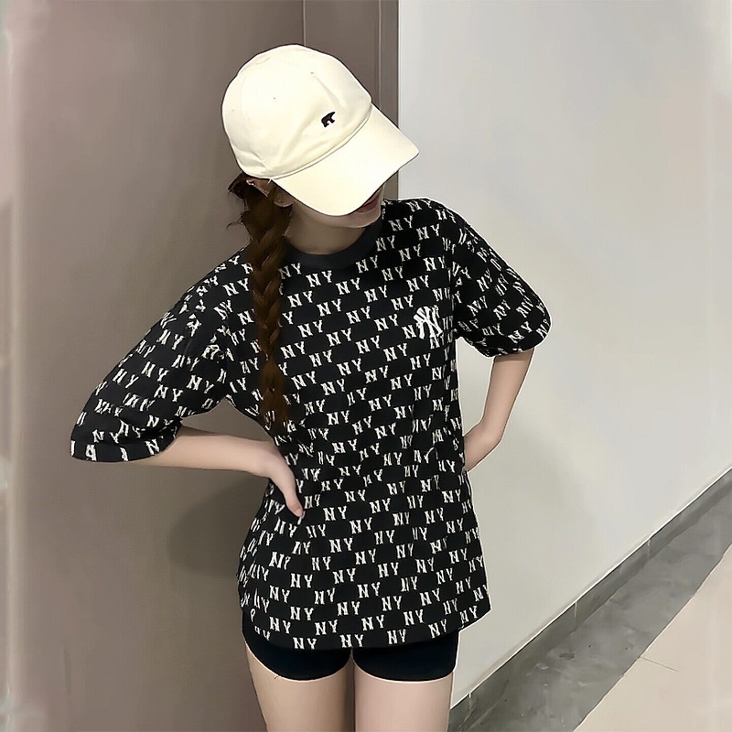 MLB纽约洋基男装女装2026春季新款NY老花运动服休闲T恤情侣短袖