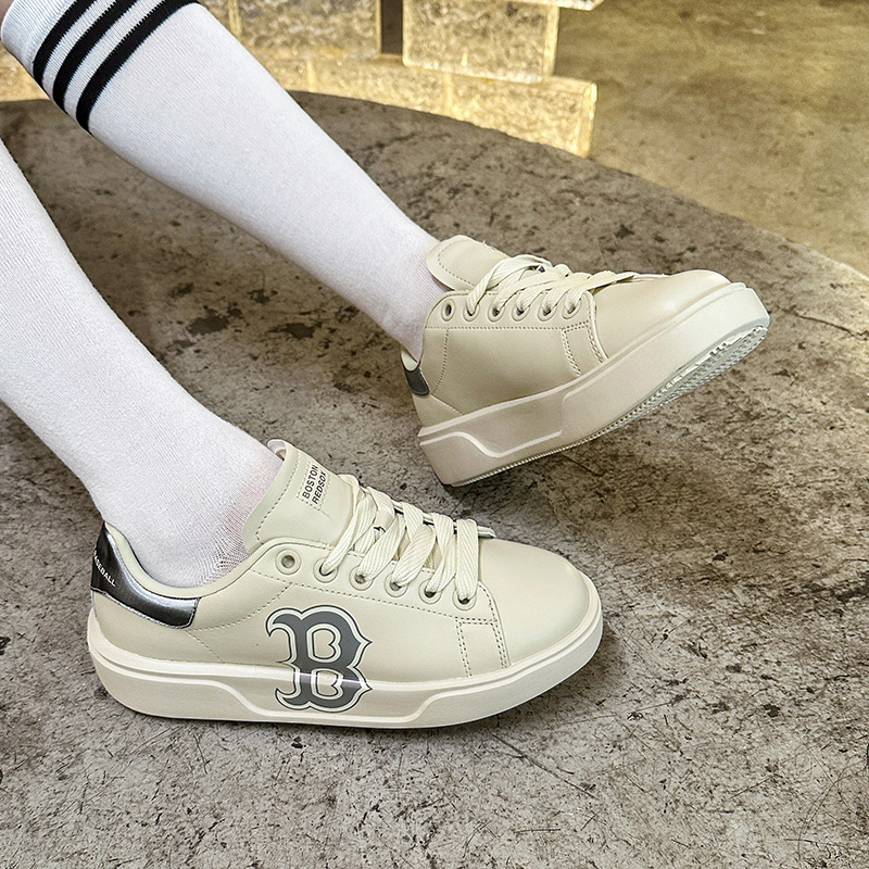 MLB官网厚底板鞋2025新款男鞋女鞋低帮休闲鞋情侣运动鞋3ASXCCB3N