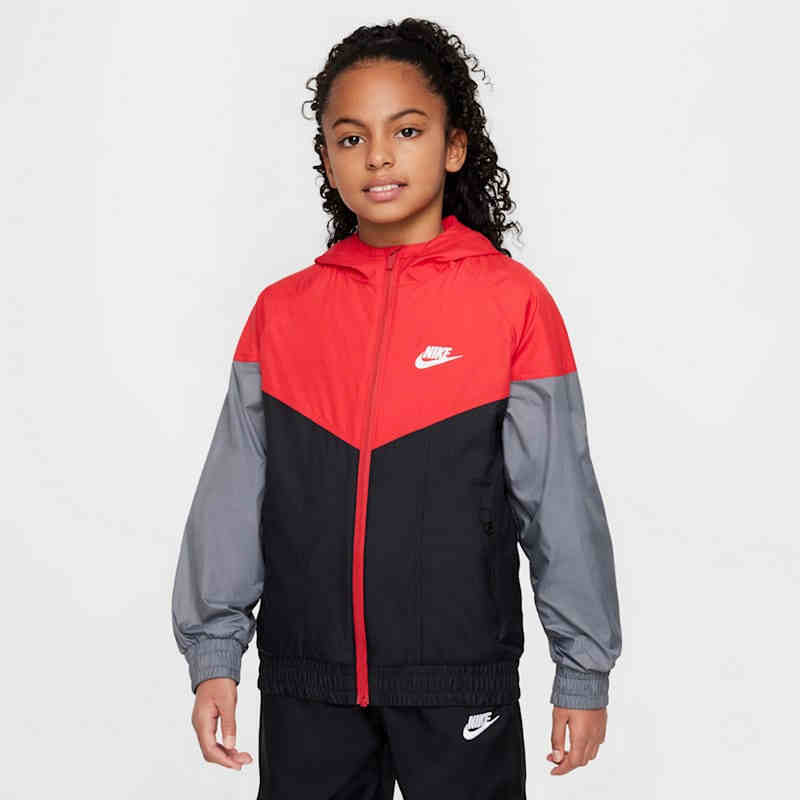Nike耐克官方梭织夹克儿童运动服2025新款防风衣连帽外套HJ2534