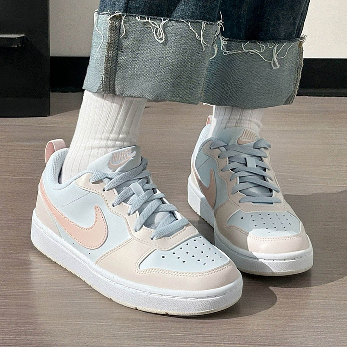 耐克正品COURT板鞋儿童清新配色运动休闲鞋新款女板鞋DV5456-404,运动鞋new,运动休闲鞋,淘宝优惠券,粉丝福利购,淘宝优惠卷