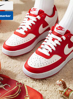 Nike耐克女鞋COURT新年红色板鞋2025新款运动鞋低帮休闲鞋DH3158