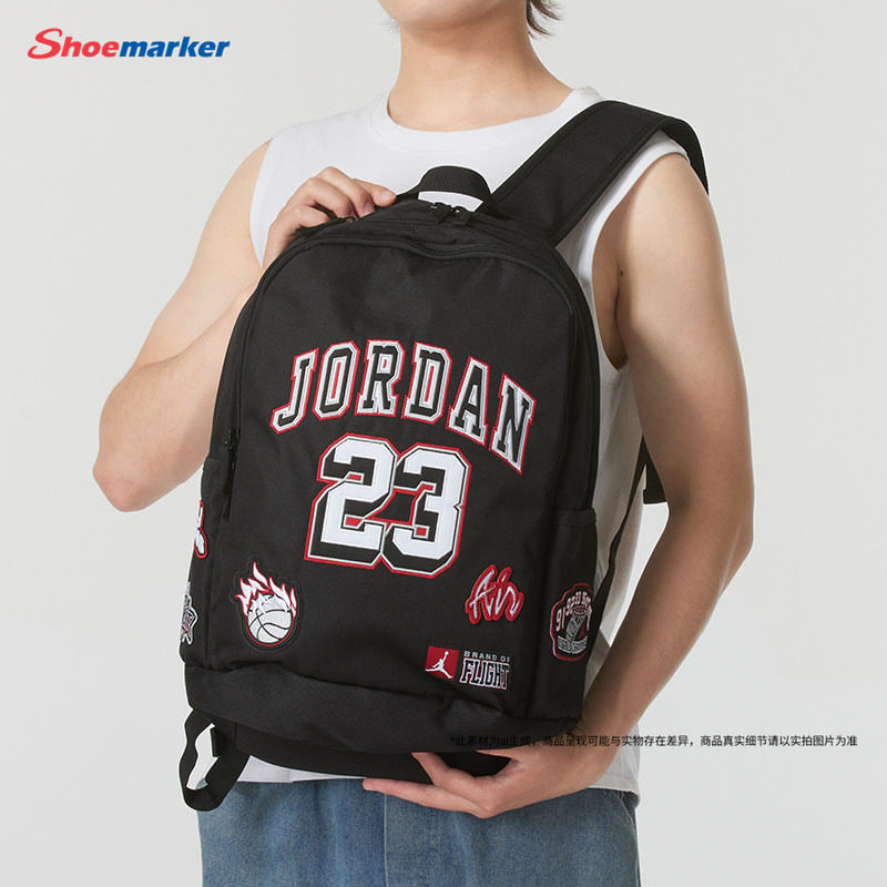 耐克双肩包男女Jordan运动包篮球训练收纳包AJ飞人大容量学生书包图片