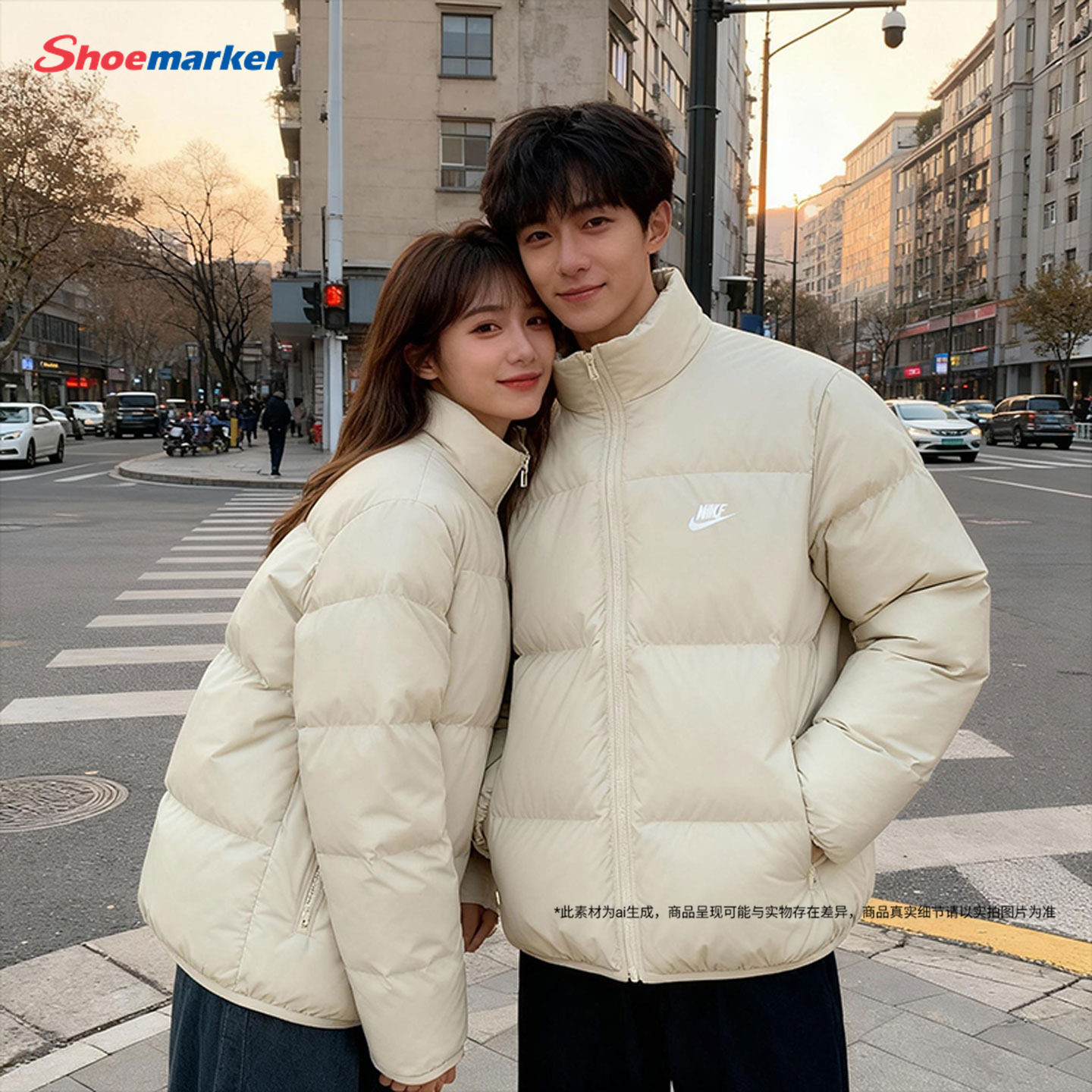 NIKE耐克官方正品情侣款羽绒服2025冬新款男女款刺绣保暖羽绒夹克