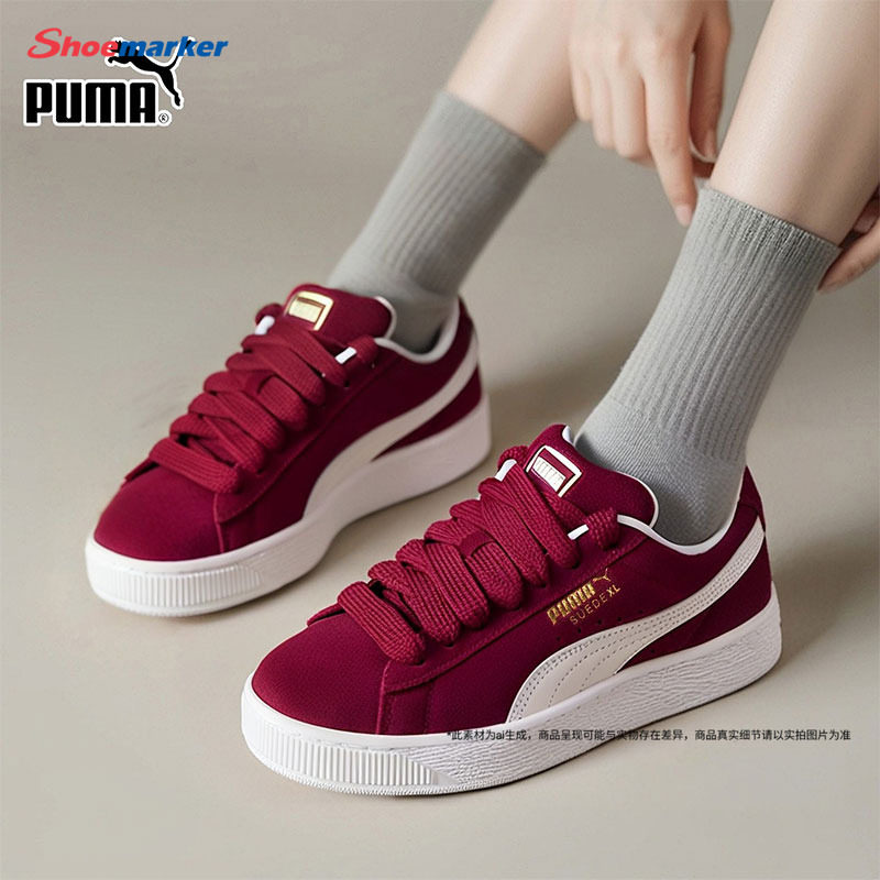 PUMA彪马本命年酒红面包鞋图片
