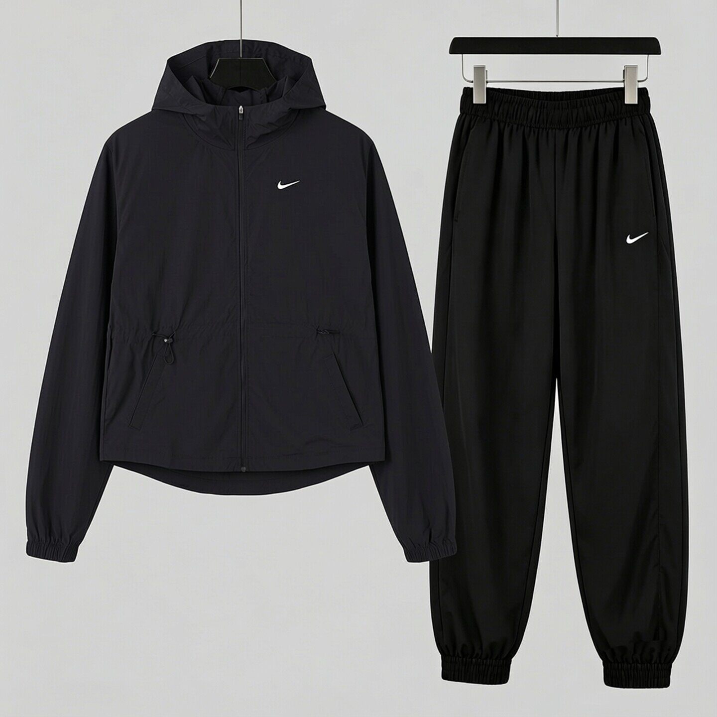 Nike耐克官方正品女运动套装夏季新款速干梭织外套束脚长裤两件套