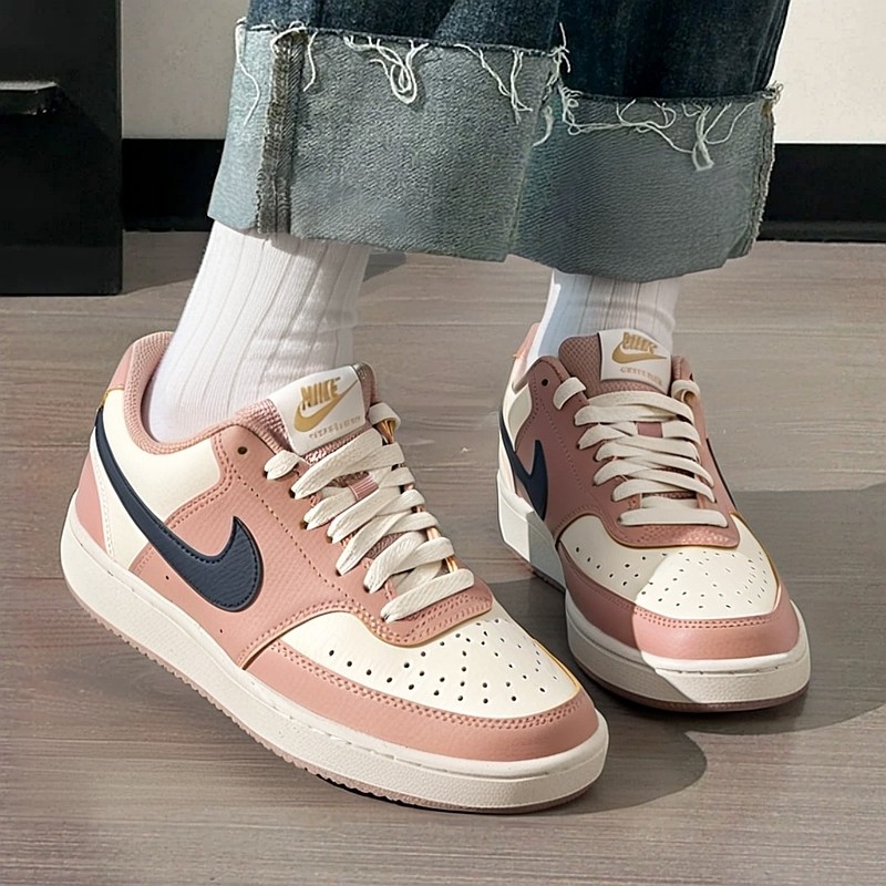 耐克官网女鞋COURT VISION新款蓝粉低帮板鞋运动休闲鞋DH3158-606,运动鞋new,板鞋,淘宝优惠券,粉丝福利购,淘宝优惠卷