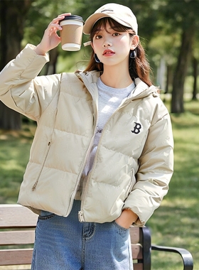 MLB官方男女装2025冬季新款保暖羽绒服宽松户外运动服3ADJM0856