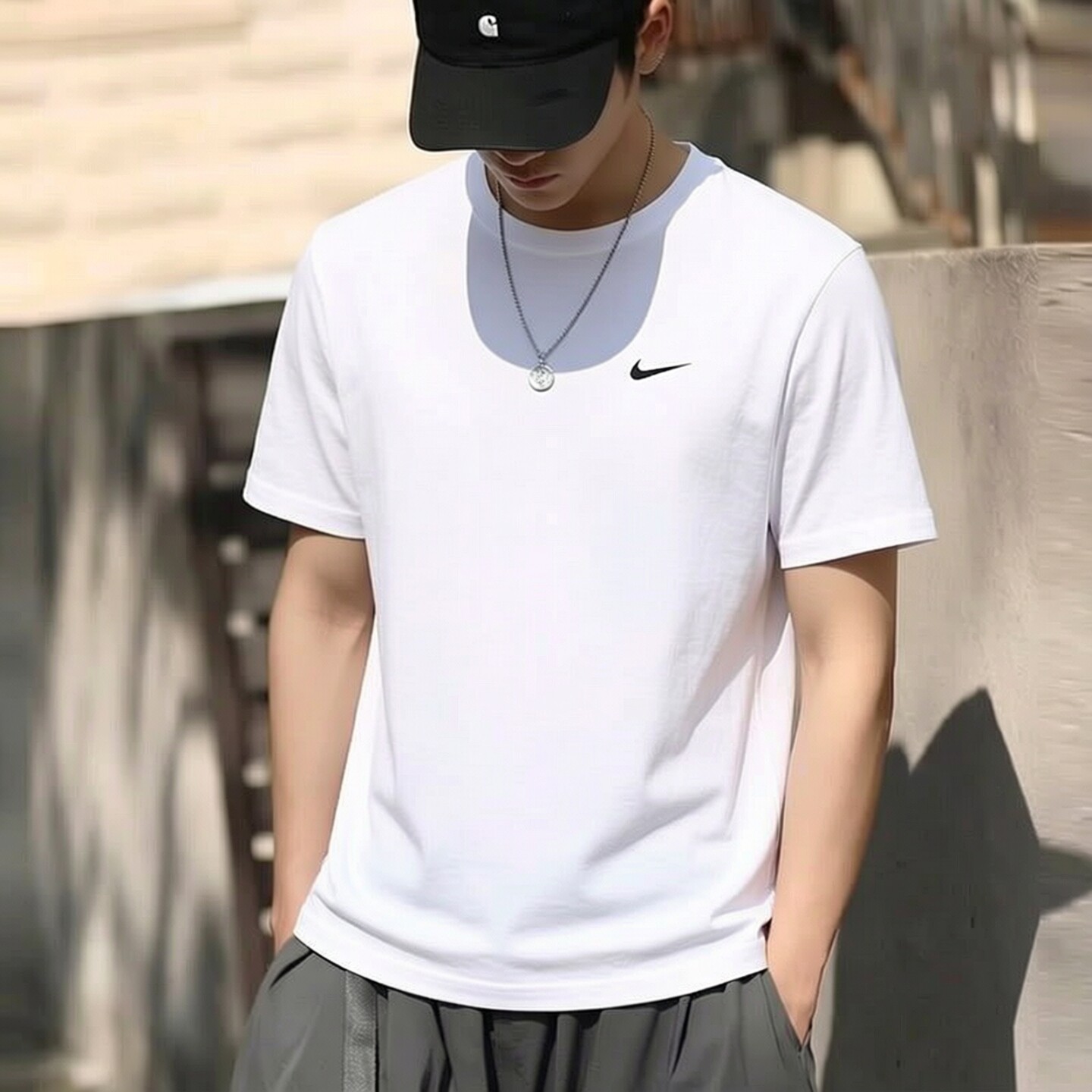 耐克夏季新款短袖T恤男子薄款训练服跑步透气纯棉套头上衣BV0508