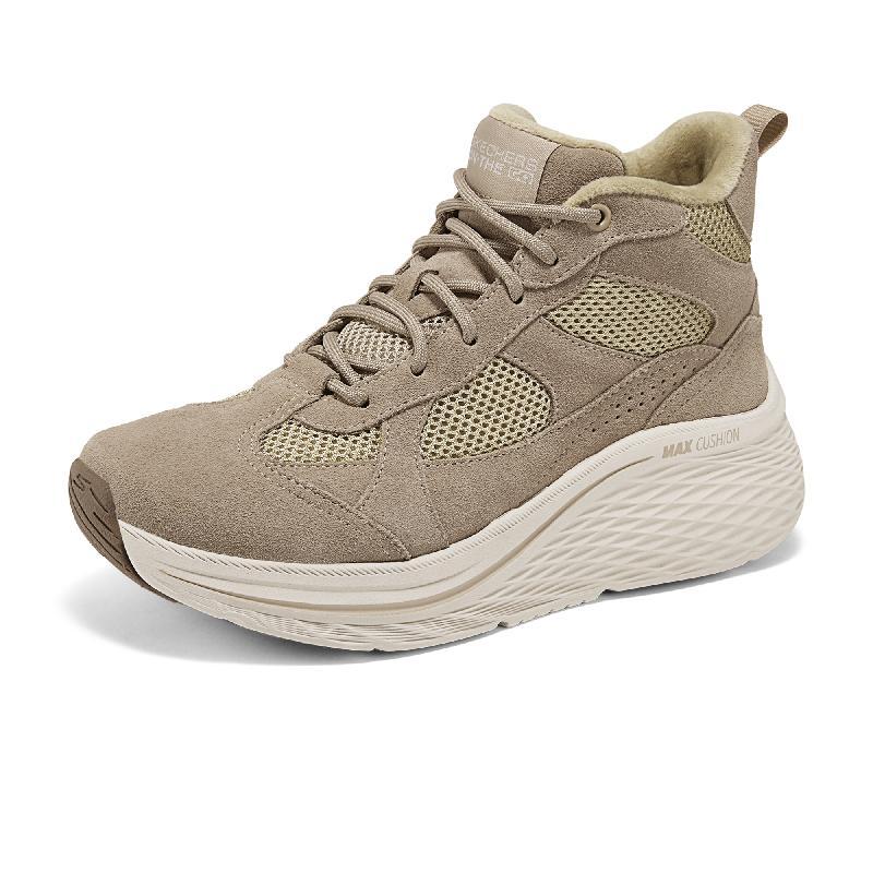 Skechers斯凯奇官网女鞋2025冬季新款高帮休闲鞋厚底加绒运动鞋