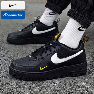 耐克空军一号女鞋2025新款AF1黑色大童AIR FORCE 1运动鞋低帮板鞋