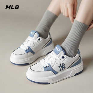 2025秋季 女鞋 新款 厚底运动鞋 3ASXD015N MLB学长鞋 休闲情侣板鞋 男鞋