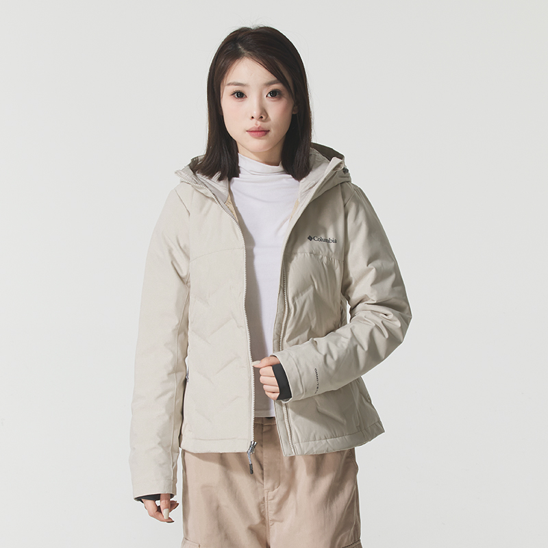 Columbia哥伦比亚女装羽绒服上衣冬季新款户外连帽防风运动外套