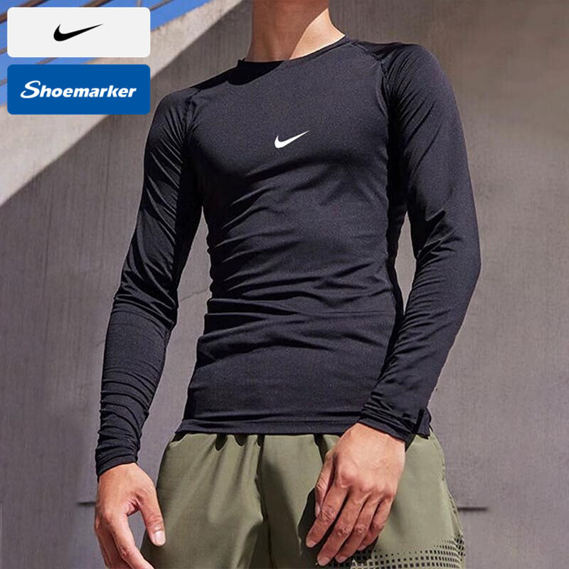 Nike耐克男装紧身服速干健身上衣2025新款干爽舒适黑色运动紧身衣