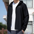1376795-001~[Hooded] Water-Repellent Surface/Zipper Pocket/Woven Slim Fit