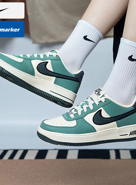 耐克官方正品女鞋 2025春冬季绿色空军一号AF1运动休闲鞋女FN4731