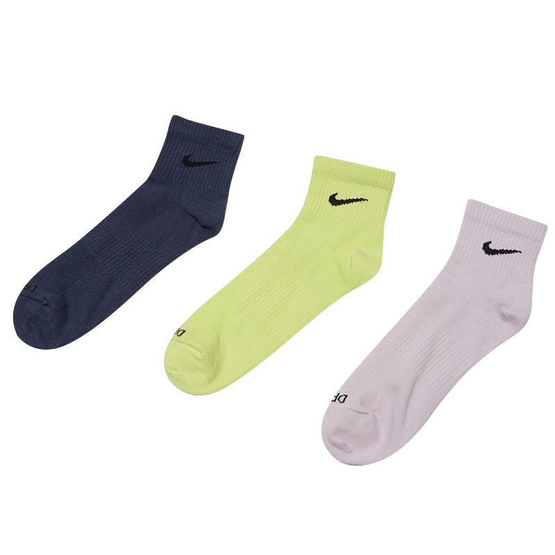 耐克官方正品休闲袜男袜秋季新款运动三双装中筒袜袜子女SX6893