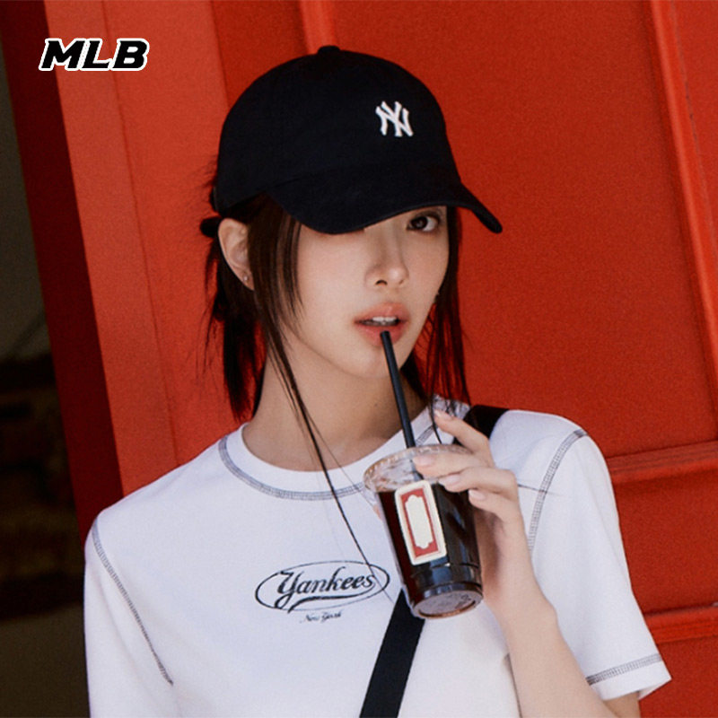 MLB大头围棒球帽男女士休闲帽秋季新款遮阳运动帽显脸小鸭舌帽子
