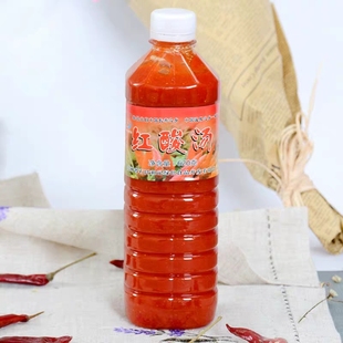 贵州特产石阡和记佛顶山红酸汤620G瓶装火锅调料直销酸汤鱼底料赞