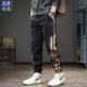 男裤 子大码 春秋新款 2025潮牌春季 运动长裤 束脚休闲裤 痞帅男士 工装
