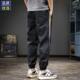 薄款 子男夏季 潮牌撞色哈伦工装 裤 2025新款 宽松运动长裤 束脚休闲裤