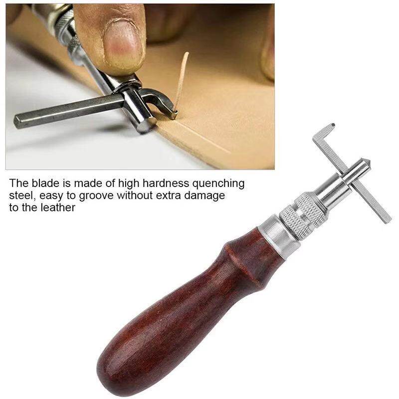 手工皮具DIY皮革挖槽器 拉沟器 开槽器工具 挖槽器 修边器 划线器