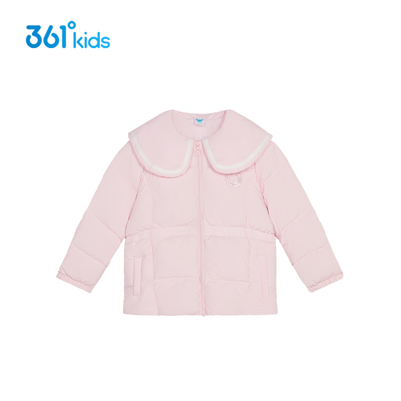 【商场同款】361童装女童翻领羽绒服冬季361度中小童保暖外套