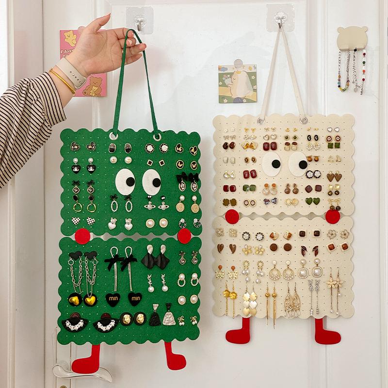 可爱耳钉耳环收纳大容量首饰挂袋