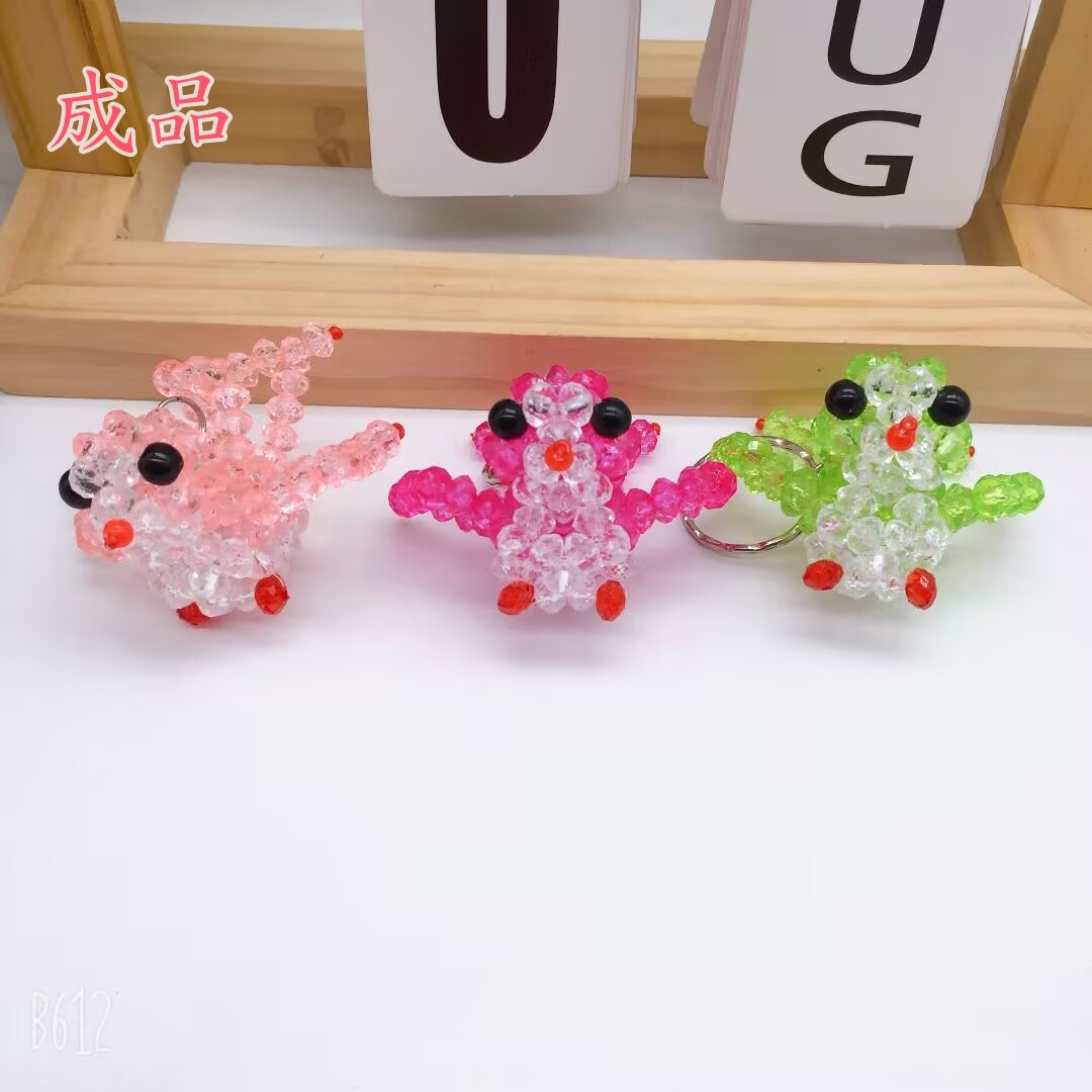 DIY手工串珠卡通小燕子成品 创意手工编织钥匙扣包包挂饰儿童礼物