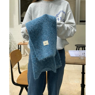 Carrier Ggg韩国针织情侣彩点围巾秋冬保暖防寒氛围感围脖亲肤女