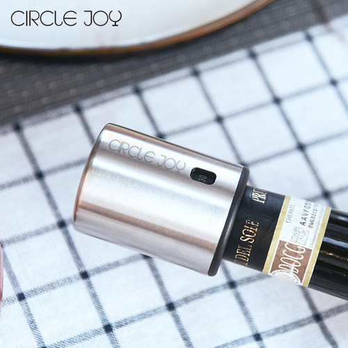 circlejoy圆乐不锈钢保鲜红酒塞