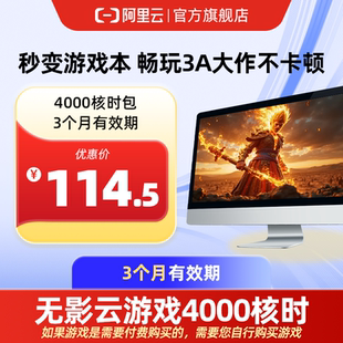 无影AI云电脑4000核时包3个月有效期 直充