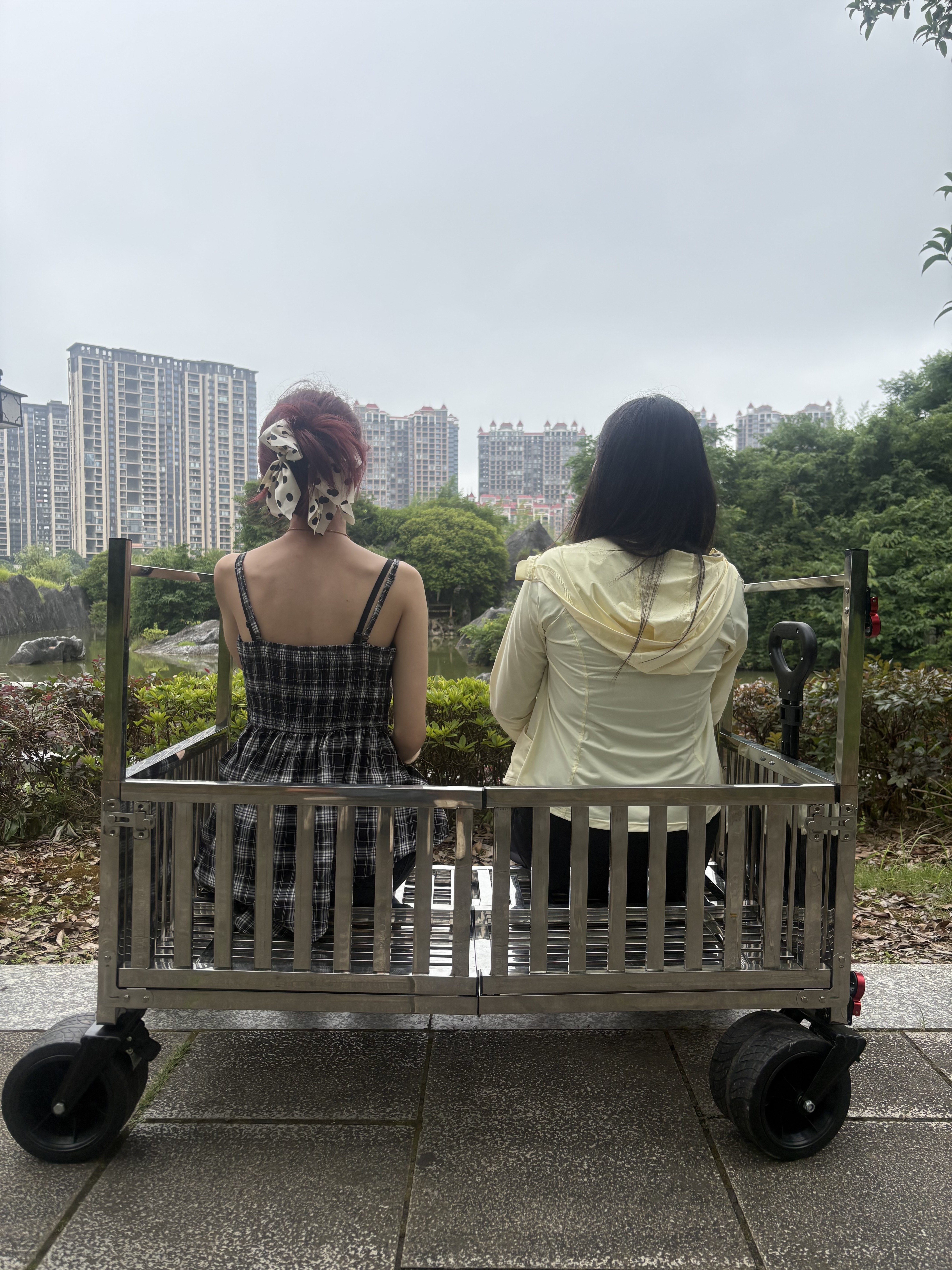 不锈钢摆摊车钓鱼露营车多用可折叠移动餐车户外营地车便携户外车