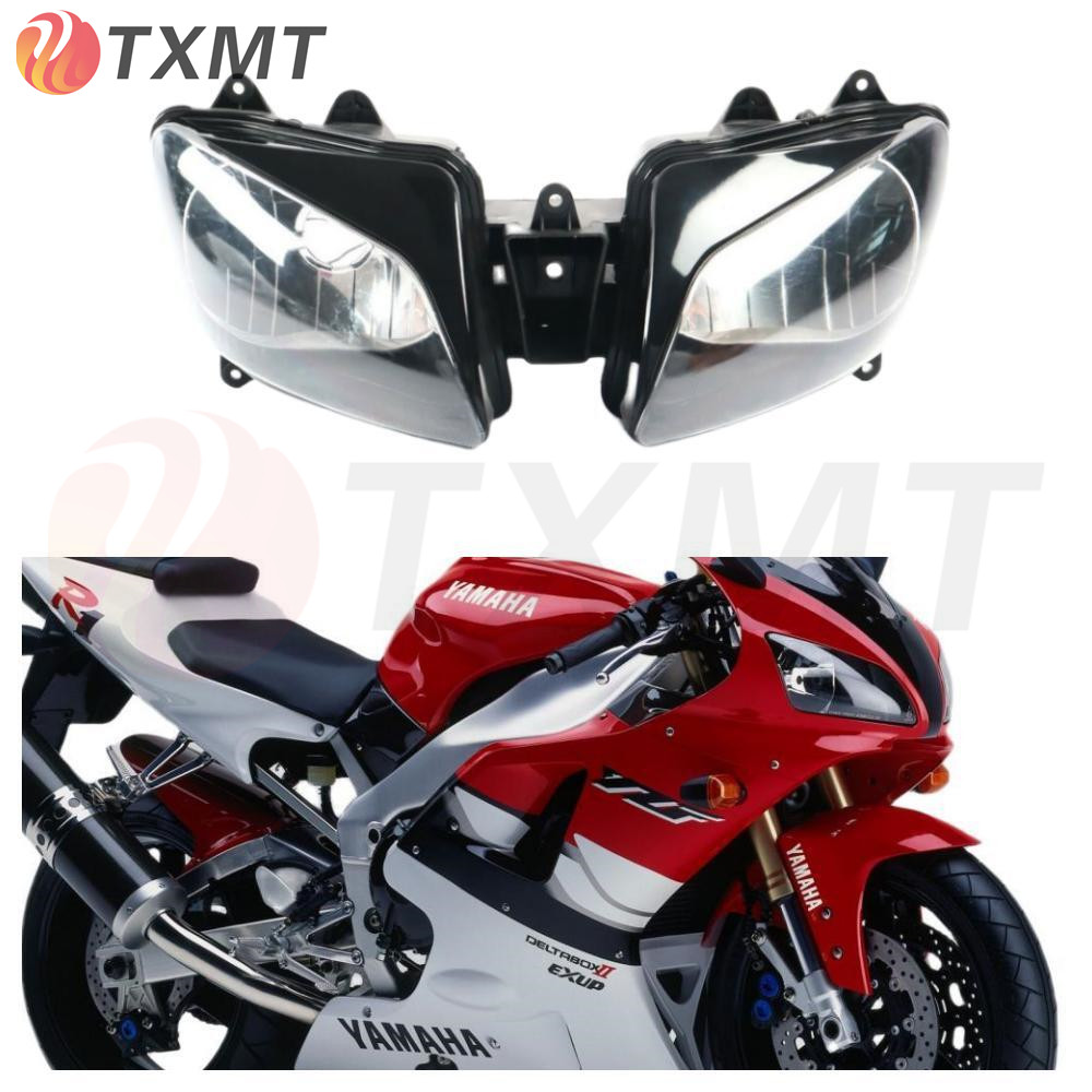 适用雅马哈 YZF1000 R1 98-99年摩托车前大灯总成 前脸车头灯配件