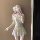显瘦度假风 罩衫 AYSTUDIO纯欲少女分体裙式 比基尼游泳衣女保守长袖