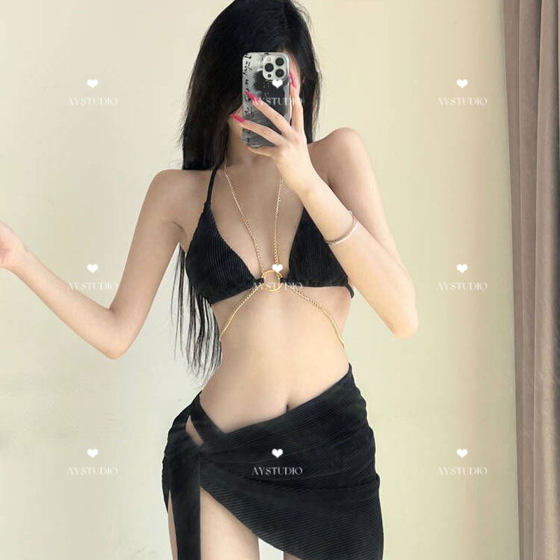 比基尼三件套网红同款