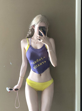 AYSTUDIO2025新款比基尼性感分体三件套高级感海边温泉度假泳衣女