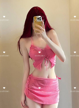 aystudio泳衣女2026新款分体三件套性感显瘦沙滩度假泡温泉比基尼