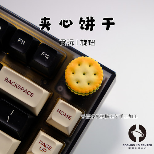 超还原夹心饼干个性手工旋钮帽