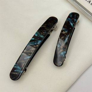 醋酸一字弹簧夹高端发夹女后脑勺马尾夹子大发卡优雅妈妈新款 头饰