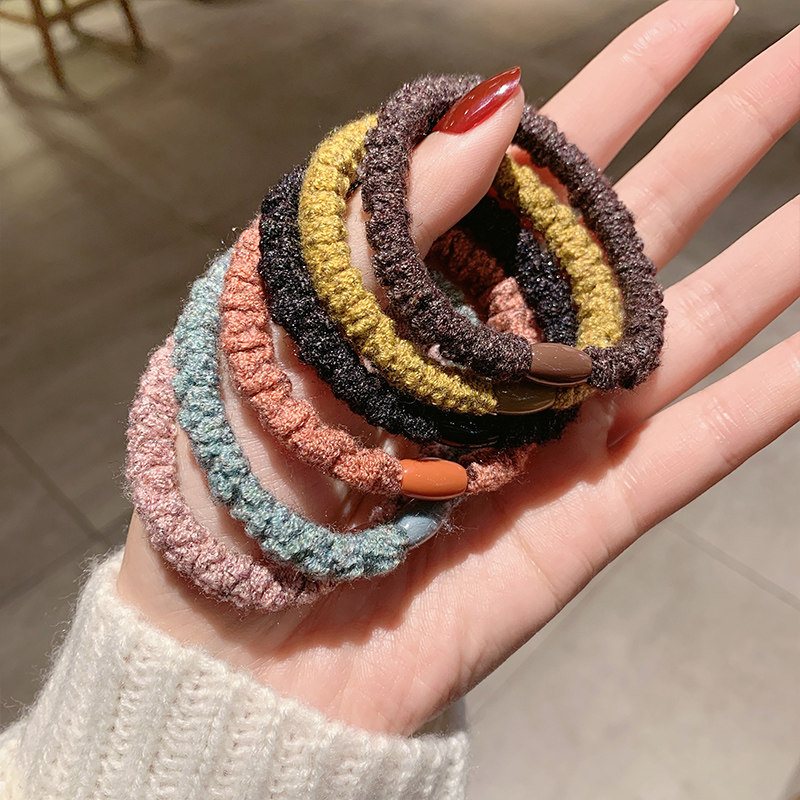 6个装 网红ins可爱少女头绳女高弹力皮筋手链两用发圈头饰橡皮筋