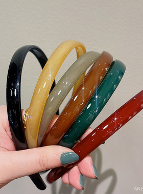 果冻发箍女款洗脸专用发卡2026新款高级感塑料头箍带齿防滑不勒头