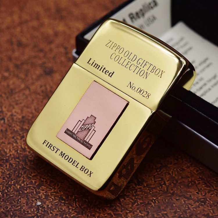 原装正品 美国zippo打火机 纯铜1941B芝宝大楼紫铜贴章机Zippo